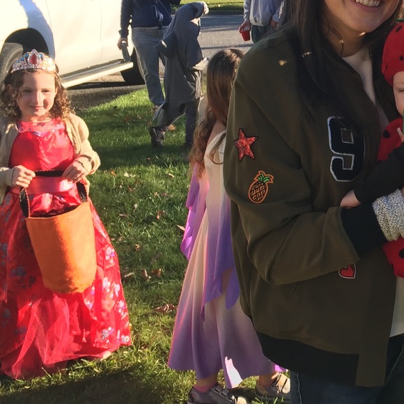 Highline Green Jacket with Patches Size Small - Picture 5 of 6